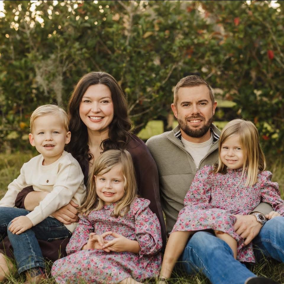 Tucker Smith with his family in North Central Florida